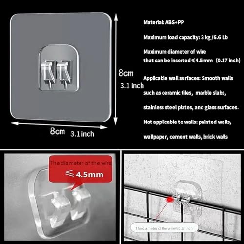 CARURLIFF Adhesive Shower Caddy Replacement Pads, 3.1 in, 7 Pack
