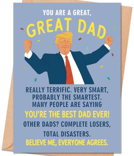 FANCYLUCKY Father's Day Card - Happy Card543 for Dad from Kids