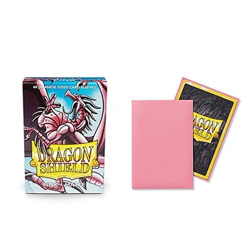 10 Packs Dragon Shield Matte Mini Japanese Pink 60 ct Card Sleeves Display Case