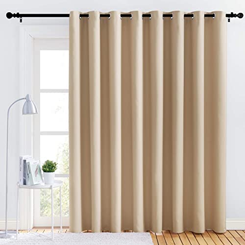 NICETOWN Biscotti Beige Blackout Curtain Panel - 120" x 84"