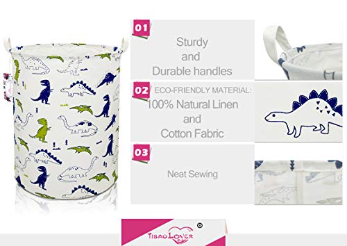 Polychrome Dinosaurs Laundry Basket - Kids Hamper & Toy Storage