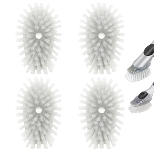 4 Pack OXO Dish Brush Replacement Heads for Soap Dispenser