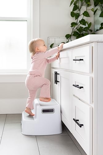 Ubbi Wide 2 Step Stool for Kids & Toddler Potty Training, Non-Slip, One Size
