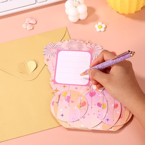 3D Happy Birthday Pop Up Card for Grandma with Envelope
