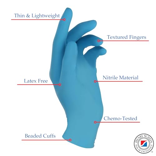 Henry Schein Criterion Powder-Free Nitrile Exam Gloves, X-Small, Blue, 100 Count