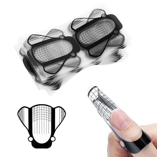 SULLMAR Self-Adhesive Nail Forms for Poly Nail Gel and Acrylic Extensions (100 Pcs)