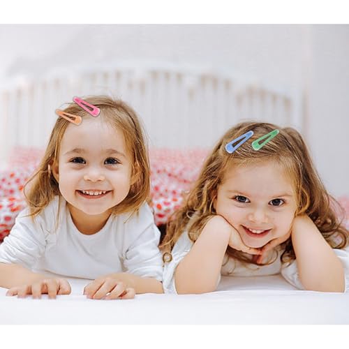 Glitter Snap Hair Clips 24PCS Sparkling Sequin Metal Hair Barrettes