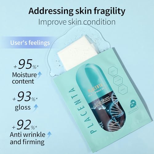 GUOYAOLIFU Hydrating Collagen & Hyaluronic Acid Face Mask Skincare Set - 6 Pack