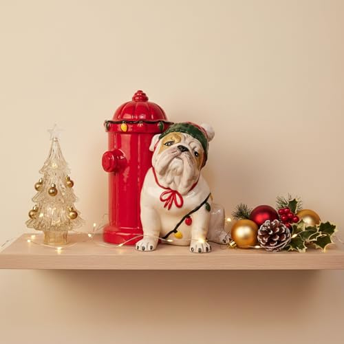 Holiday Penny Figurine - Hand-Painted Ceramic Christmas Decor