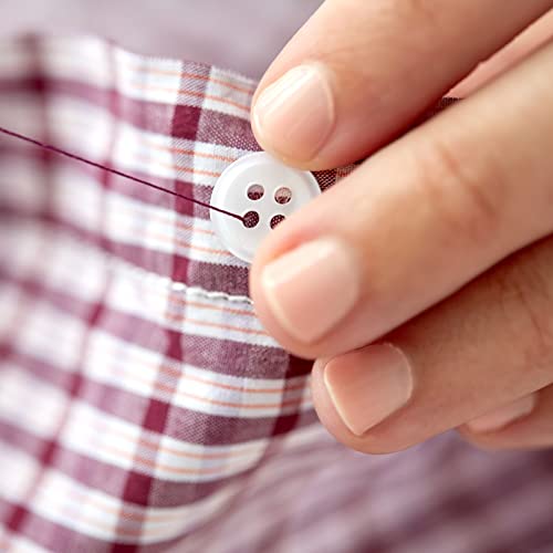 HARFINGTON 25mm 4-Hole Resin Sewing Buttons 40L Round Flat Craft Buttons for Coats Clothing DIY Orange 10pcs