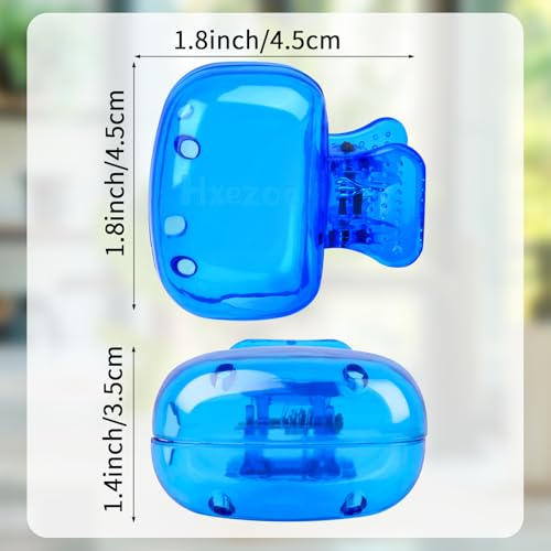 Hxezoc 8 Pack Plastic Toothbrush Covers Portable Travel Protectors