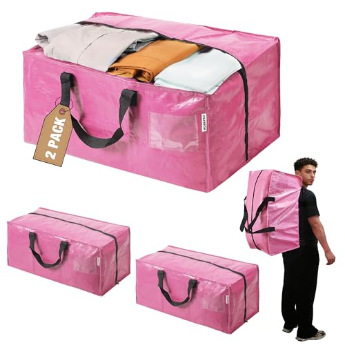 WORKPRO Extra Large Heavy Duty Moving Bags - 2 Pack with Straps