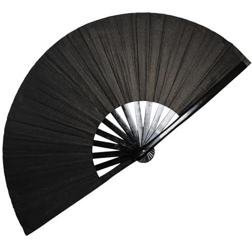 Large Folding Hand Fan for Rave & Festivals - 24" Open