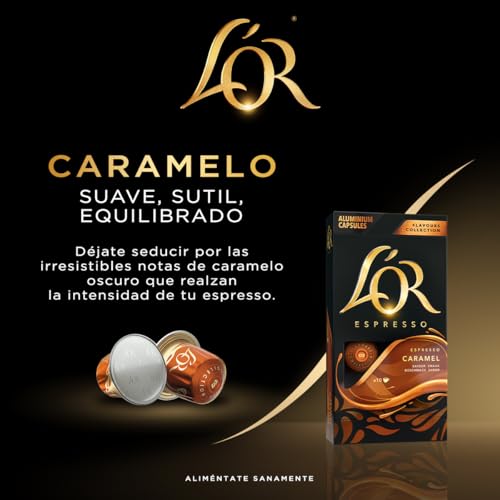 L'OR Espresso Caramel Capsules - 10 Count Aluminum Coffee Pods