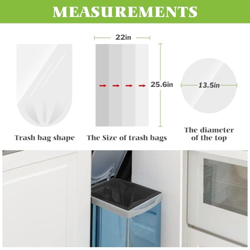 Teivio Black Trash Bags 8 Gallon, 70 Count - Medium Garbage Bags for Kitchen & Home, Star Seal Bottom