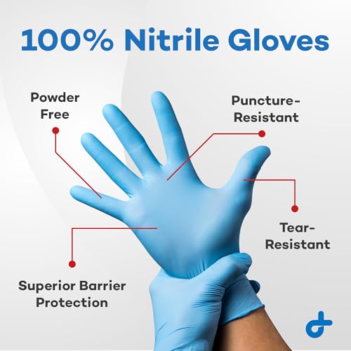 Dealmed Nitrile Exam Gloves - Powder-Free, Latex-Free, 100 Count