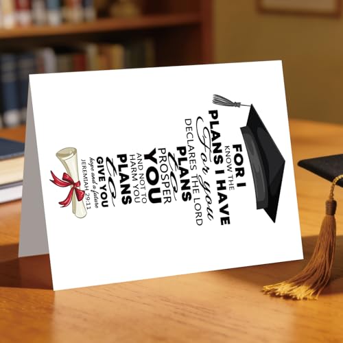 Christian Graduation Card 098 - Inspirational Gift for Students