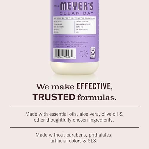 Mrs. Meyer's Clean Day Liquid Hand Soap, Lilac Scent, 12.5 Fl Oz