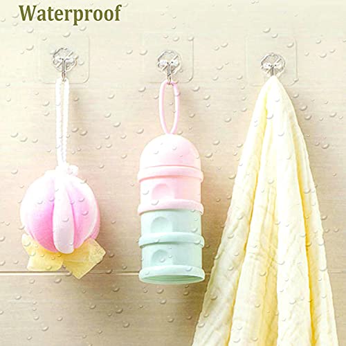 12 Pack Heavy Duty Self Adhesive Wall Hooks – 33LB Capacity