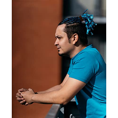 Hyjieany Braided Hair Ties For Men 20-Pack Elastic No Damage