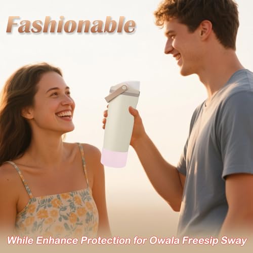 2-Pack Silicone Boot for Owala FreeSip Sway 40 oz & 30 oz Bottle and Tumbler - Non-Slip & Scratch Resistant Bottom Protector Boot for Owara Accessories Protective Sleeve Cover