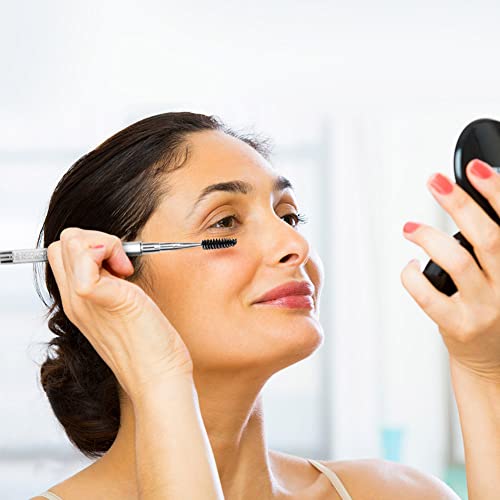 SKYPIA Mascara Brush and Eyelash Comb with Cap White