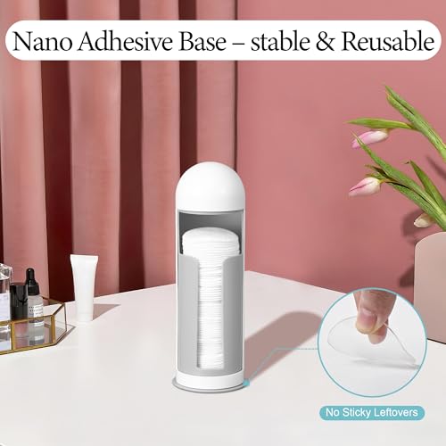 bodkar Rotating Cotton Pad Holder - Dust Proof Organizer for Skincare