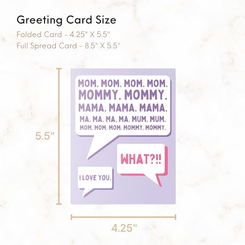 Funny Mom Birthday Card - Witty Sarcastic Greeting for All Moms
