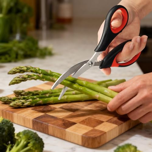 Heavy Duty Kitchen Shears Set - Stainless Steel Scissors for Food