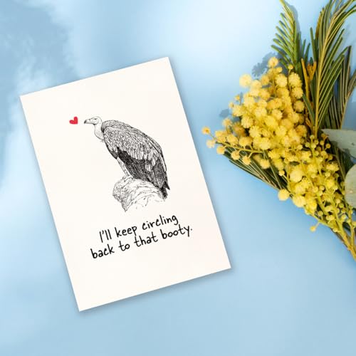 Funny Anniversary Card with Cheeky Pun - I'll Keep Circling Back to That Booty
