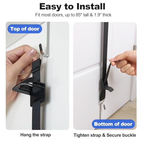 Aoodaily Over-the-Door Hat Organizer for Baseball Caps - 10 Hooks