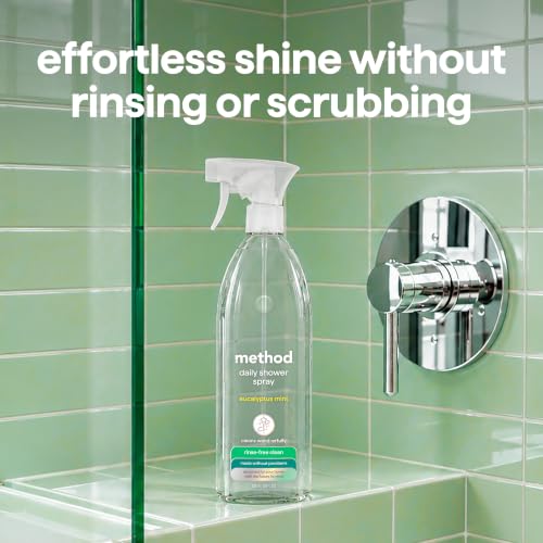 Method Daily Shower Cleaner Spray - Eucalyptus Mint, 28 fl oz (8 Pack)