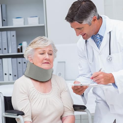 Neck Cervical Collar Cover - 2 Pcs Soft Blue Sleeves for Comfort