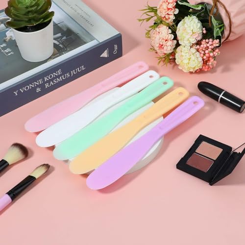 Mozeat Lens 5Pcs Plastic Face Mask Spatula Set for Skincare and Lotion