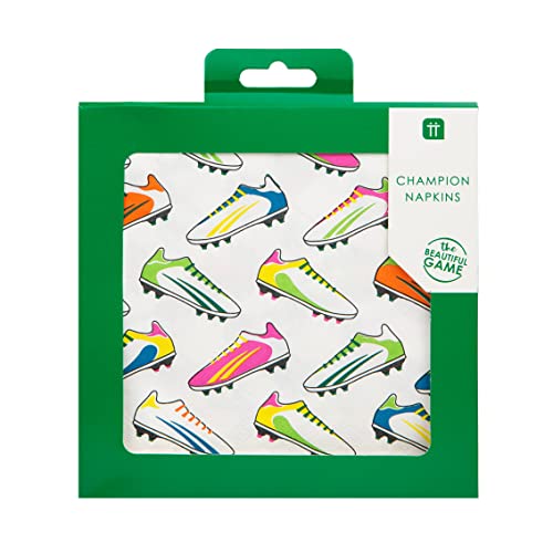Talking Tables Soccer Party Napkins - Eco-Friendly 20 Pack