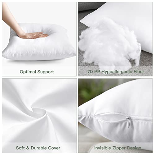OTOSTAR 12x20 Soft Fluffy Throw Pillow Insert - Hypoallergenic Cushion Pad