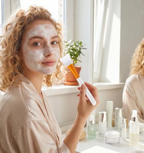 Silicone Face Mask Brush Applicator 4-Piece Set - White