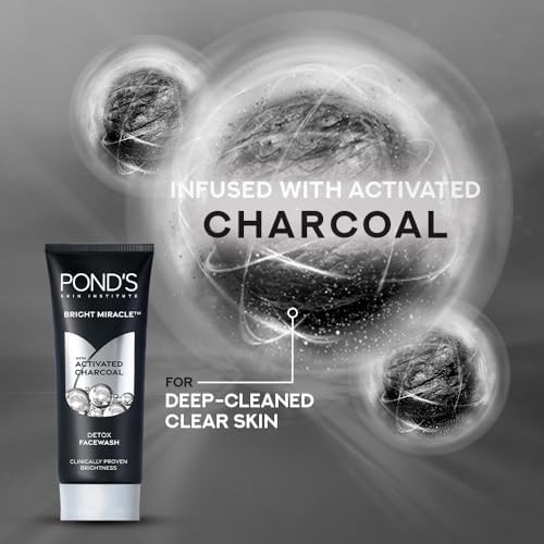 Pond's Bright Miracle Activated Charcoal Face Wash 50g