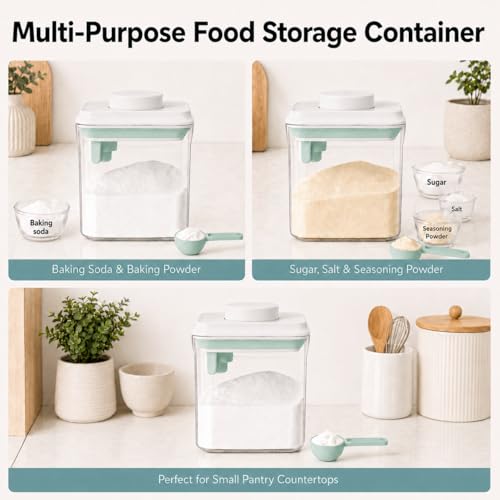 USYOGO Airtight Spice & Baking Soda Container - 500ml Stackable Jar