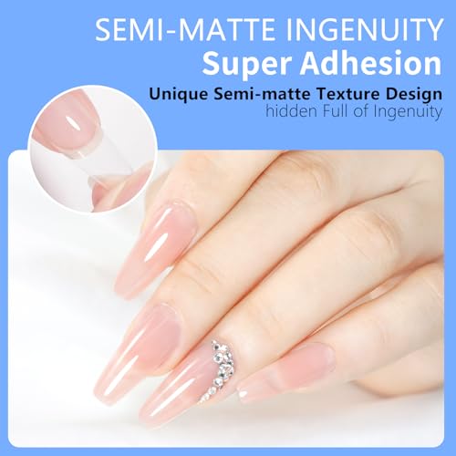 Coffin Press On Nail Tips Long Full Cover Acrylic 600Pcs Semi Matte