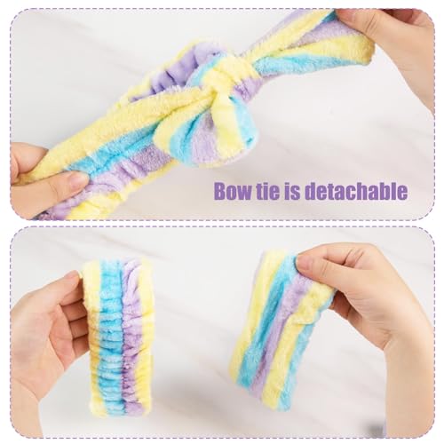 Wrahonbi Microfiber Spa Headband and Absorbent Wristbands Set