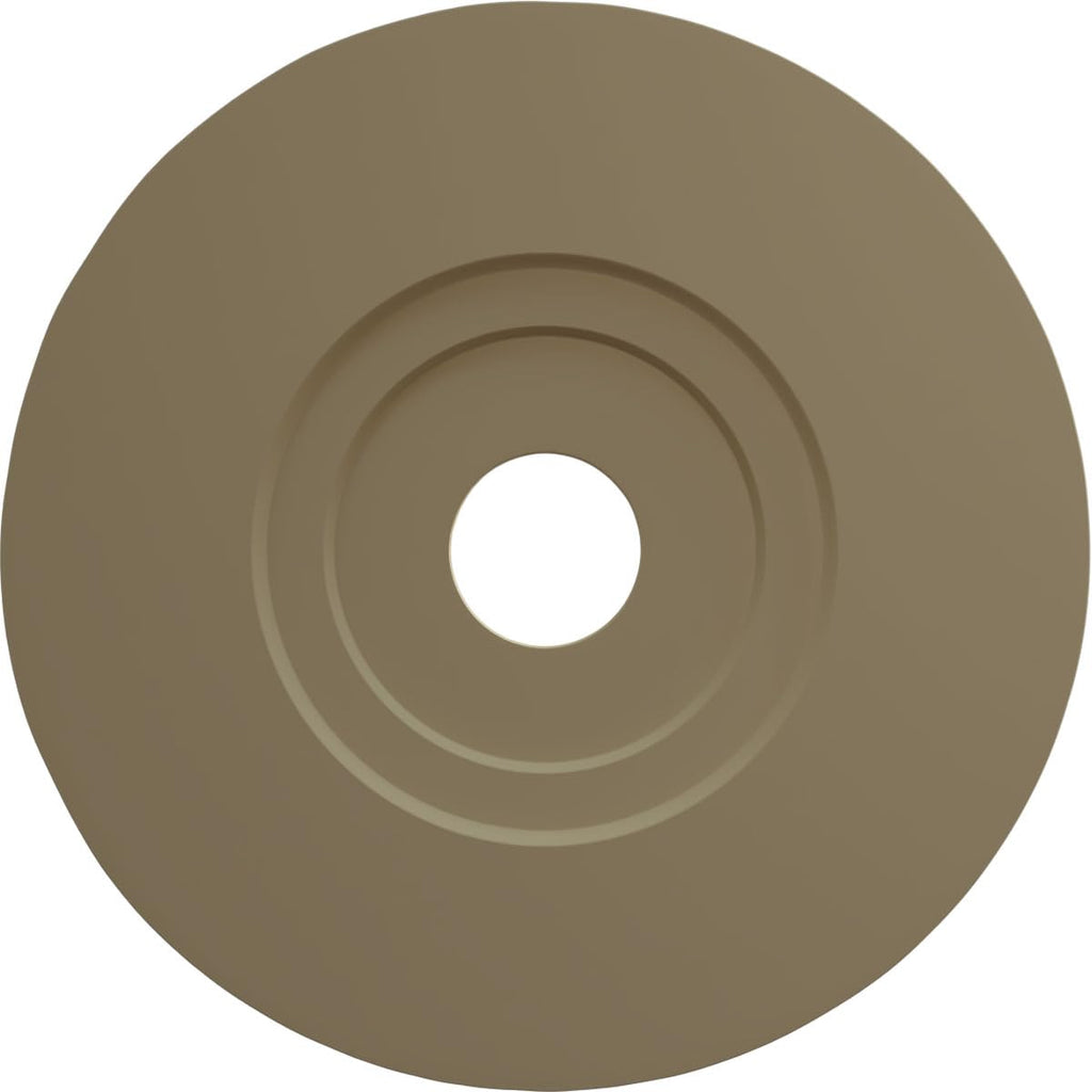 Ekena Millwork CM20PMPCF Palmetto Ceiling Medallion, Pot of Cream