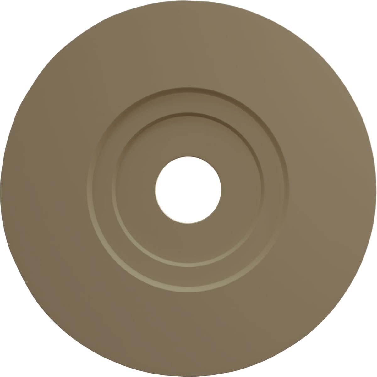 Ekena Millwork CM20PMPCF Palmetto Ceiling Medallion, Pot of Cream
