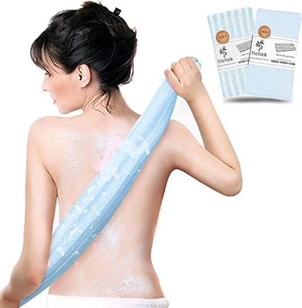 Yiclick Exfoliating Washcloth Towel - 2PCS Body Scrubber for Smooth Skin