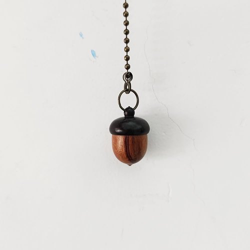 2-Pack Wooden Hollow Acord Ceiling Fan Pull Chain Vintage Rustic Ornament Pendant Decorative Fan String Pulls