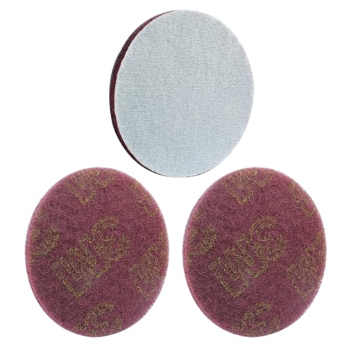 Hordion 8-Pack Round Scrubbing Pads - Durable Scouring Tool for Home Cleaning