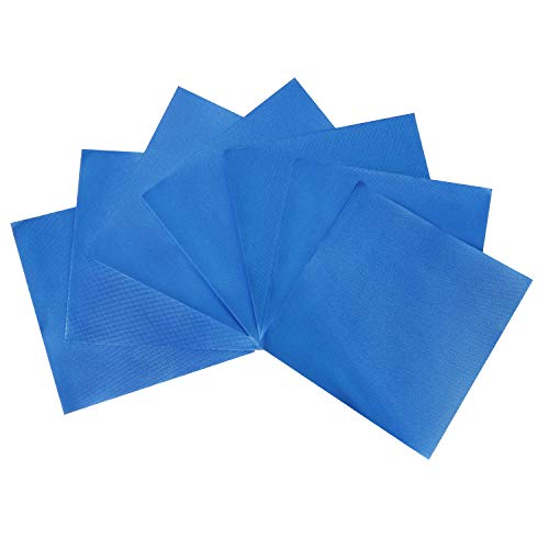 Blue Chocolate Candy Wrappers Aluminium Foil 4x4 Inch 100 Pieces