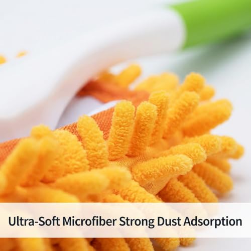 BAIDOON Microfiber Chenille Duster with 4 Washable Replaceable Heads