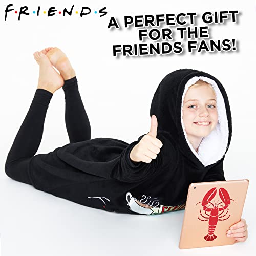 Friends Wearable Blanket Hoodie for Girls - Cozy Sherpa Fleece