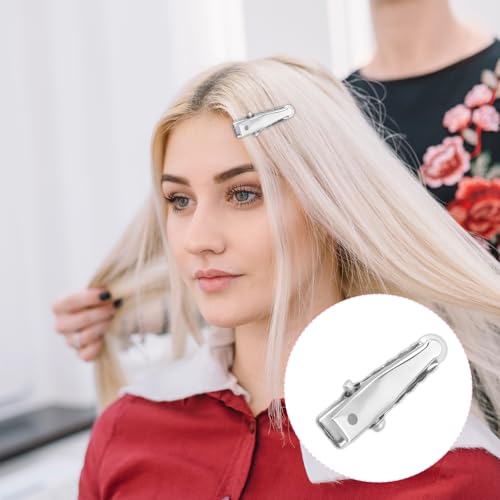 Josojoou 160 Pcs Small Metal Alligator Hair Clips 0.94 Inch Silver Mini Hair Clips for Styling and DIY Crafts